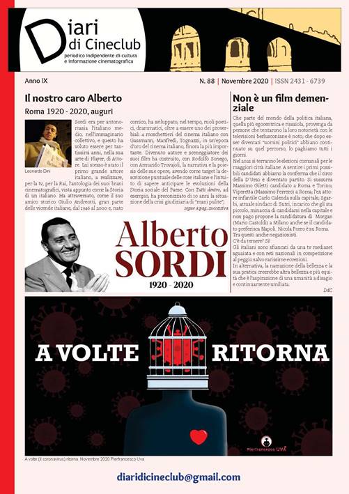 Diari di Cineclub, online il N.88-Novembre&nbsp;2020