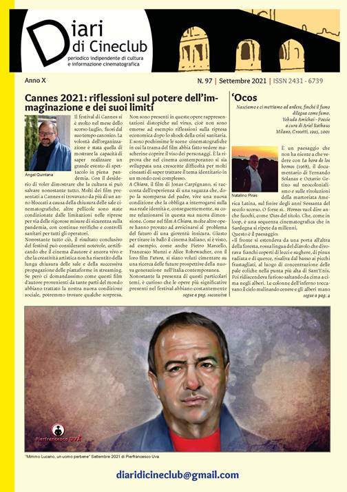 Diari di Cineclub, online il N. 97-Settembre&nbsp;2021