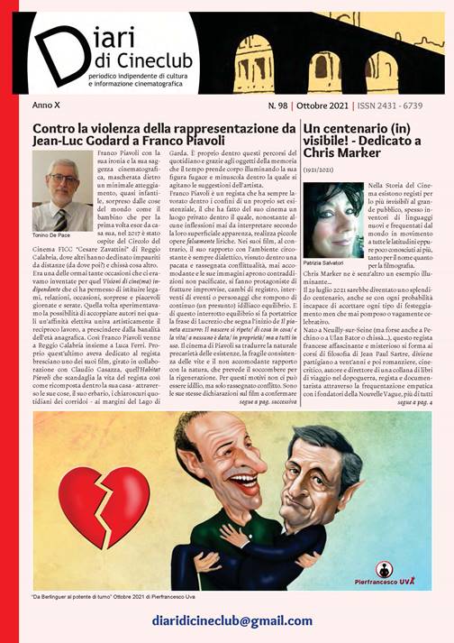 Diari di Cineclub, online il N.98-Ottobre&nbsp;2021