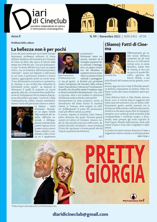 Diari di Cineclub, online il Numero 99- Novembre&nbsp;2021