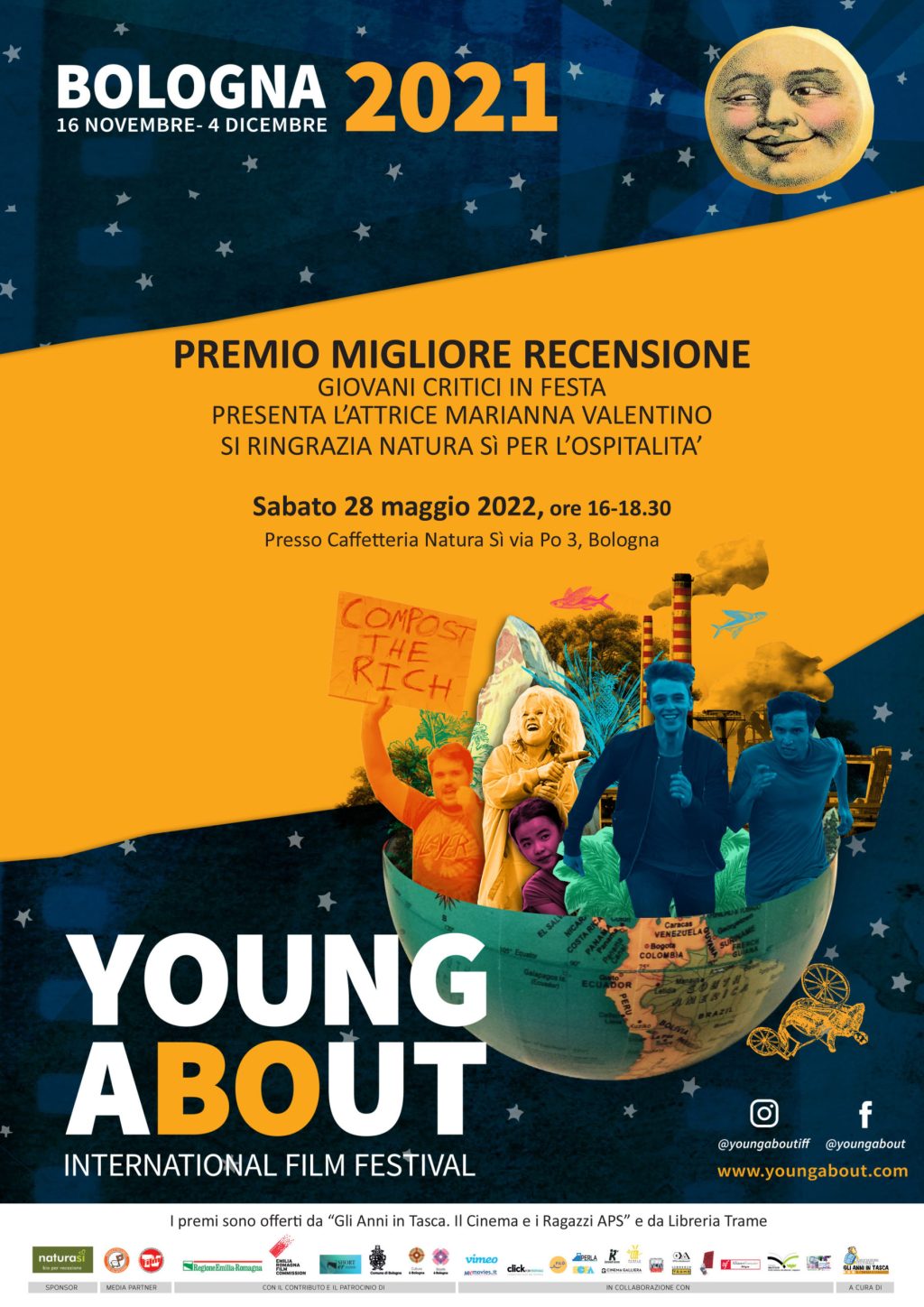 Bologna: sabato 28 maggio e sabato 4 giugno le premiazioni di Youngabout per le migliori recensioni degli&nbsp;studenti