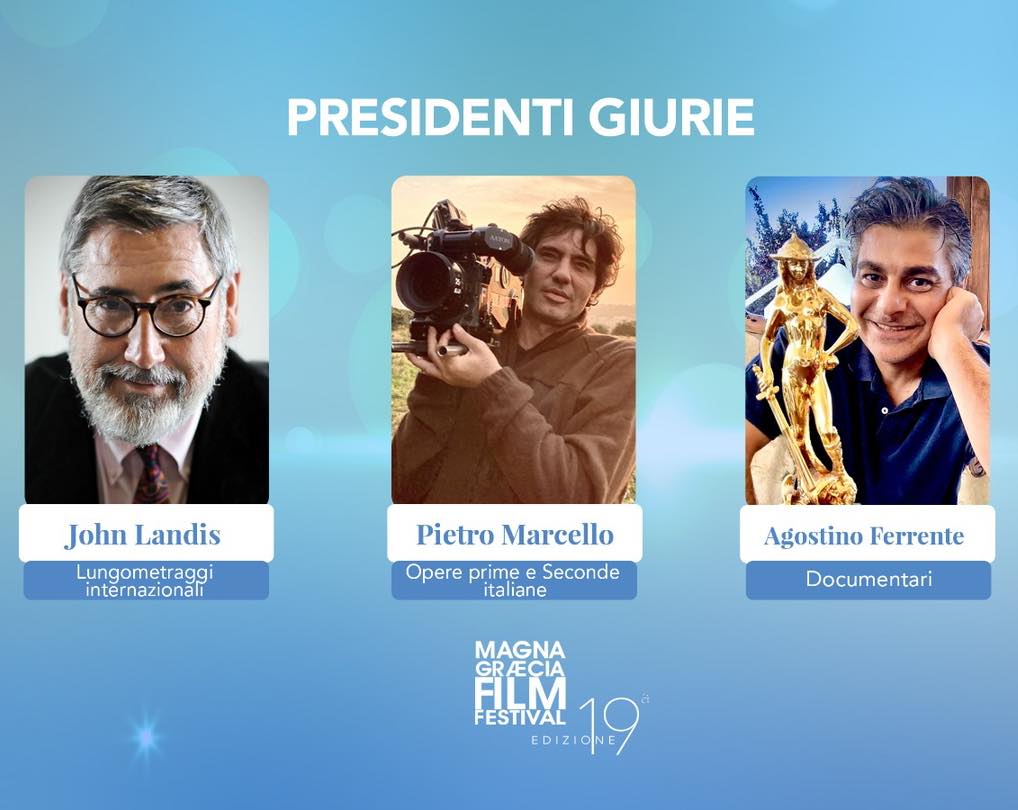 Magna Graecia Film Festival 19ma edizione, svelati i nominativi dei presidenti delle tre&nbsp;Giurie