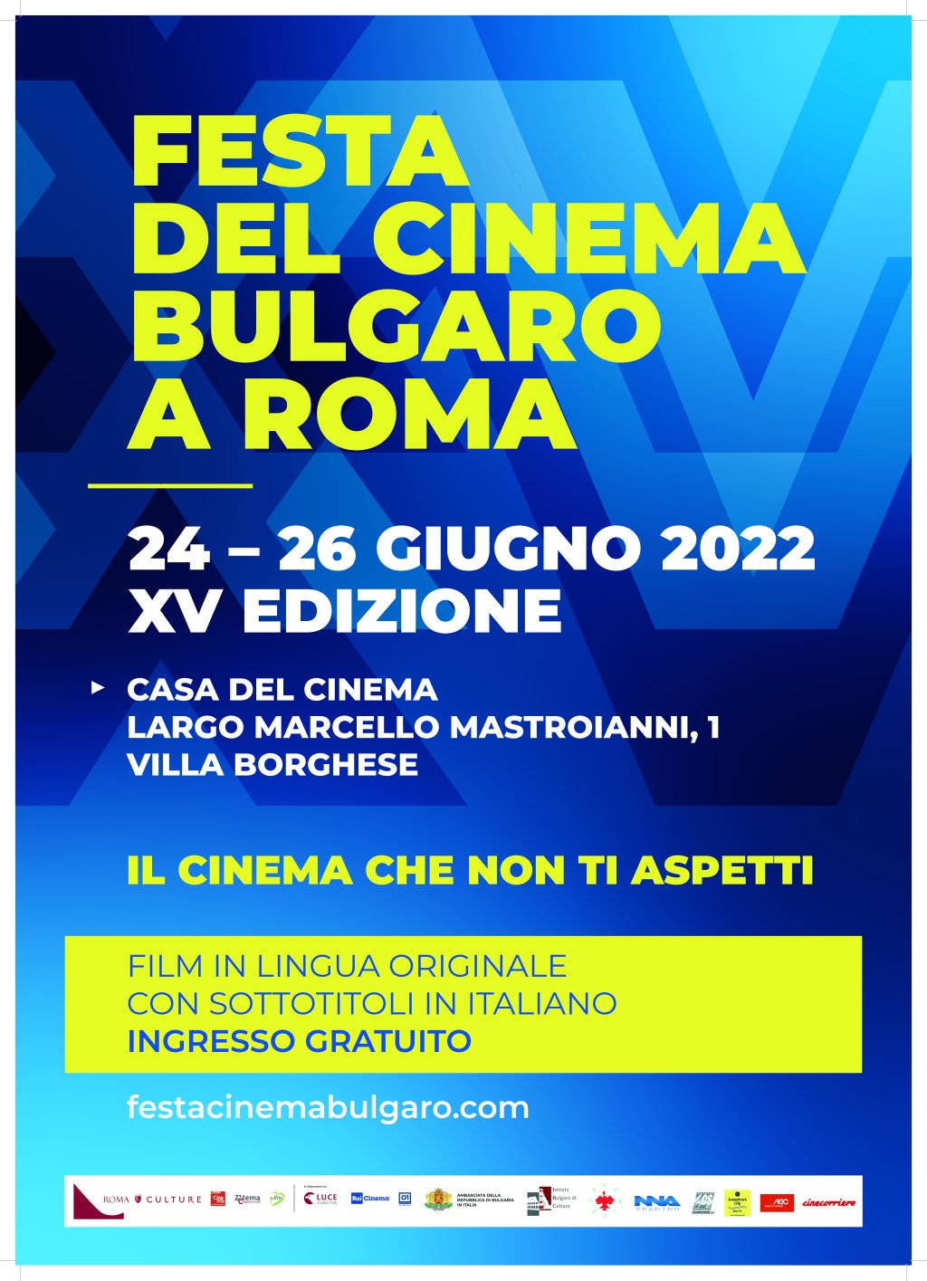 Roma, dal 24 al 26 giugno la XV Edizione della Festa del Cinema&nbsp;Bulgaro