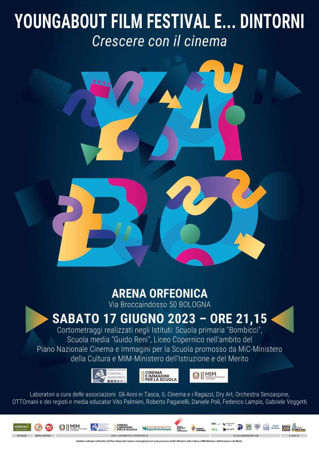 Bologna, Arena Orfeonica: proiezione dei cortometraggi girati dagli studenti per&nbsp;Youngabout