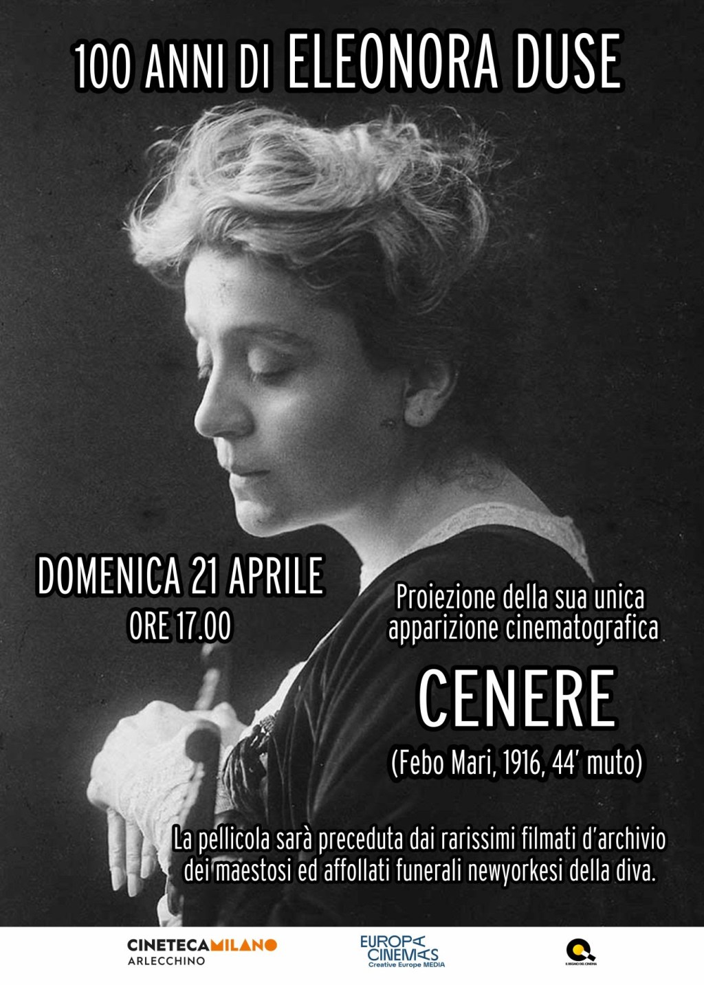 Cineteca Milano ricorda Eleonora&nbsp;Duse