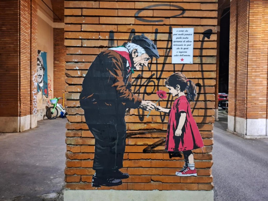 “Senza memoria non c’è futuro”, la nuova opera di Laika per il 25&nbsp;aprile