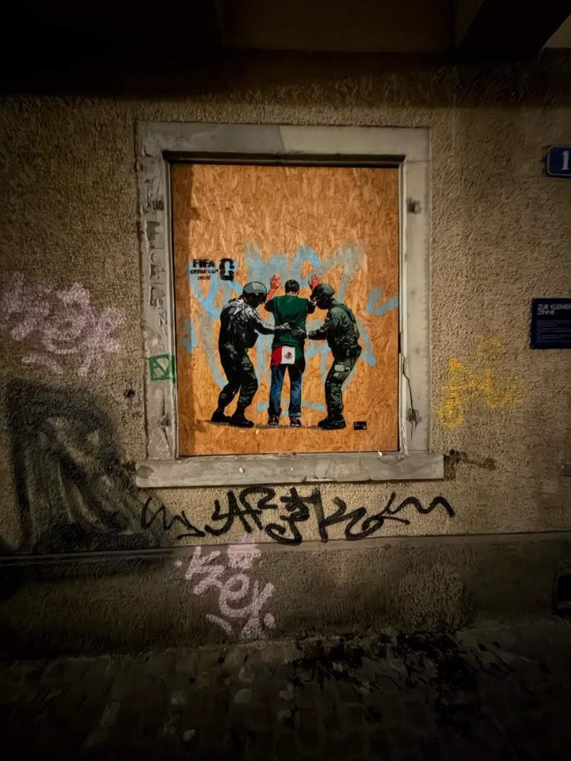 Fifa Crime Cup 2026: le nuove opere di Laika a Zurigo davanti alla sede della&nbsp;FIFA