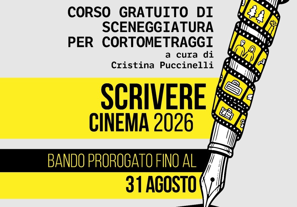 Lucca Film Festival 2026: prorogate al 31 agosto le iscrizioni gratuite al corso di sceneggiatura “Scrivere Cinema”