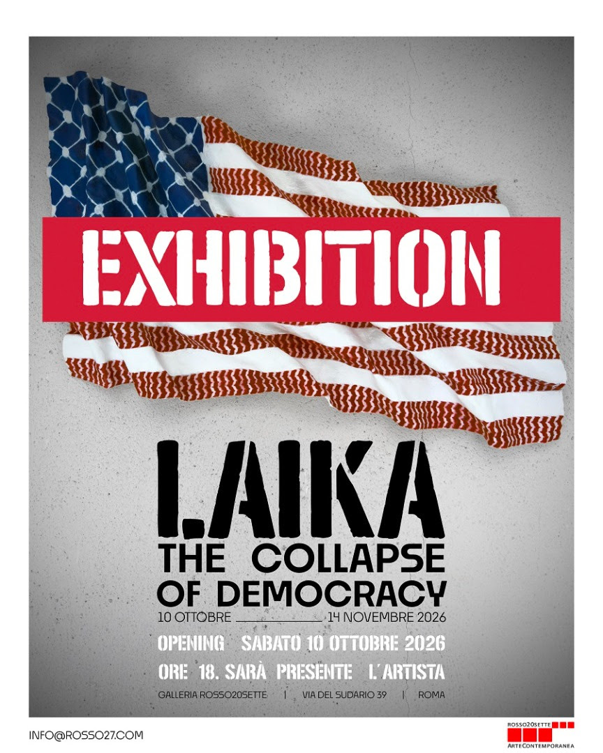 “The Collapse of Democracy”: Laika porta in mostra a Roma il suo secondo viaggio negli USA attraverso la street&nbsp;art